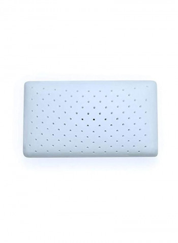 Memory Foam Pillow With Cool Pass Cover White 16x22x4.5inch