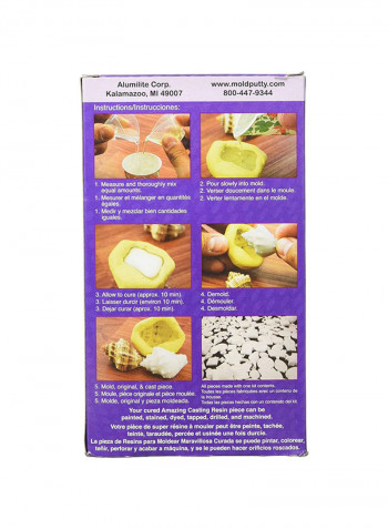 Pack Of 2 Mold Putty Alumilite Casting Resin Multicolour