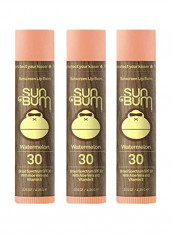 Pack Of 3 Sunscreen Lip Balms SPF 30 Watermelon 4.25g