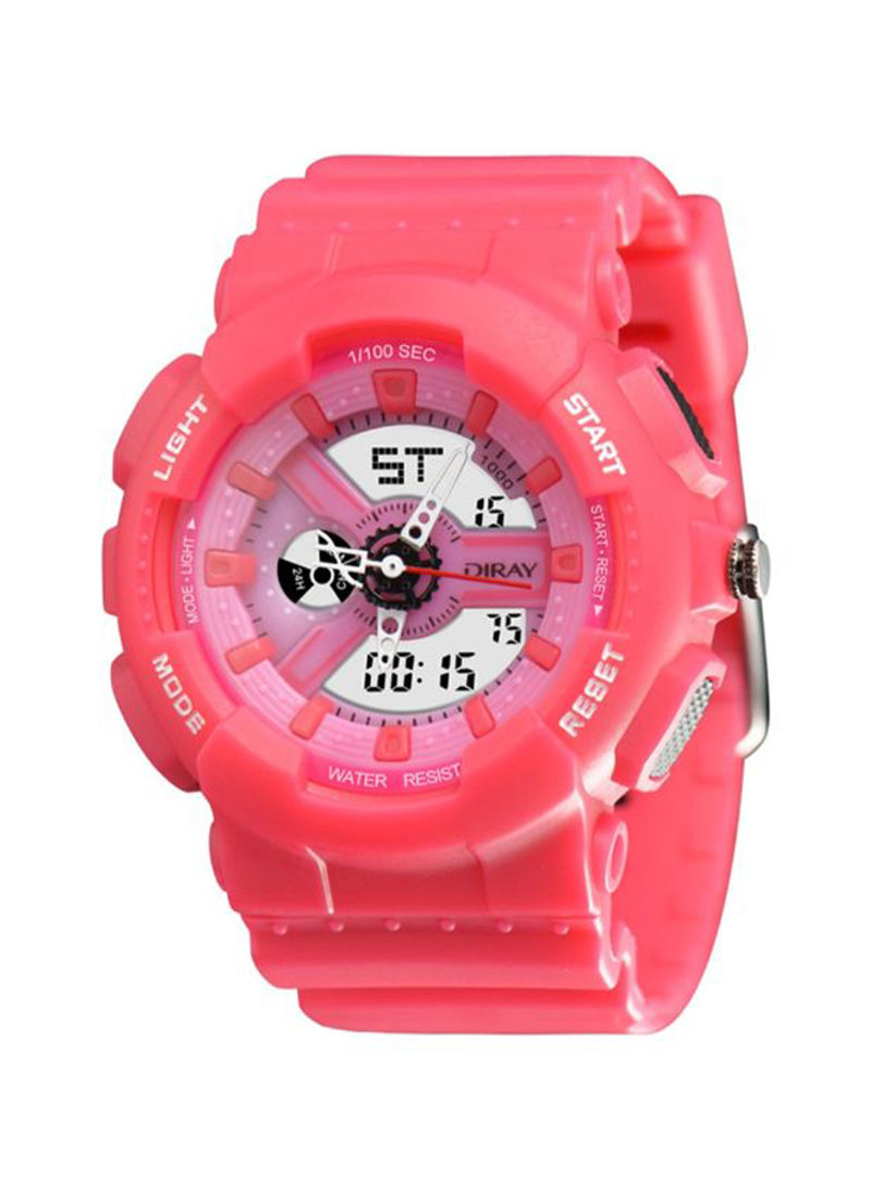 Women's Waterproof Silicone Analog And Digital Watch NSSB037004902