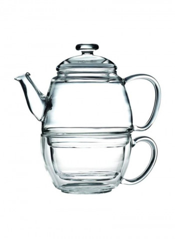 4-Piece Charme Tea Set Clear