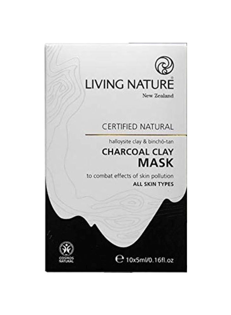 Pack Of 10 Charcoal Clay Face Mask 5ml