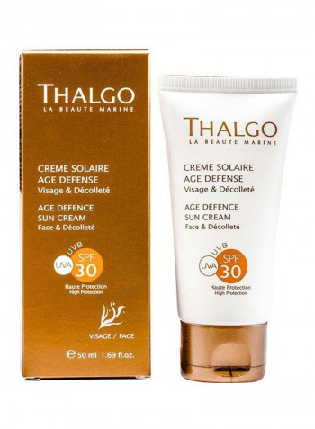 Creme Solaire Age Defence Sun Cream SPF30 50ml