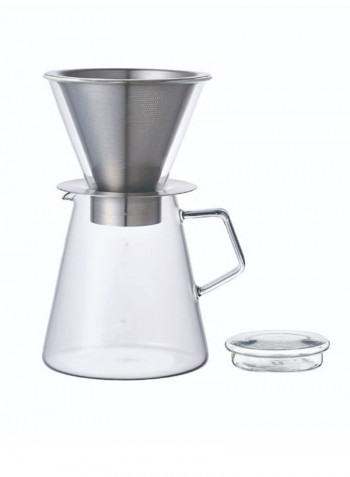 Carat Coffee Dripper And Pot Clear, Stainless Steel