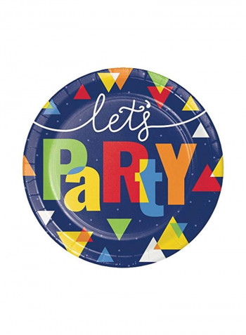 96-Piece Let's Party Printed Dessert Paper Plates 324629