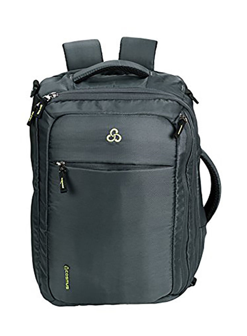 Cosmus Polyester Multi-Functional Convertible Shoulder Backpack Fits 15.6-Inch Laptop Grey