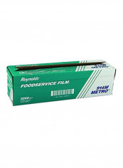 Foodservice Film Food Wrapper Green/White 15x3x15inch
