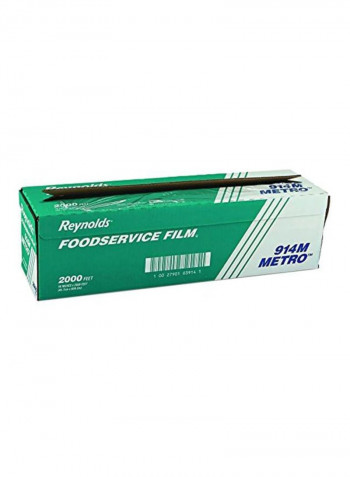 Foodservice Film Food Wrapper Green/White 15x3x15inch