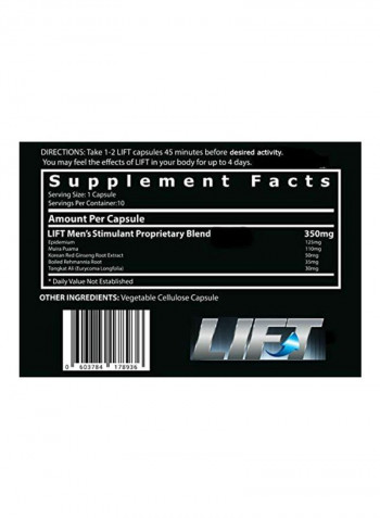 Rise To Your Potential Dietary Supplement - 10 Capsules