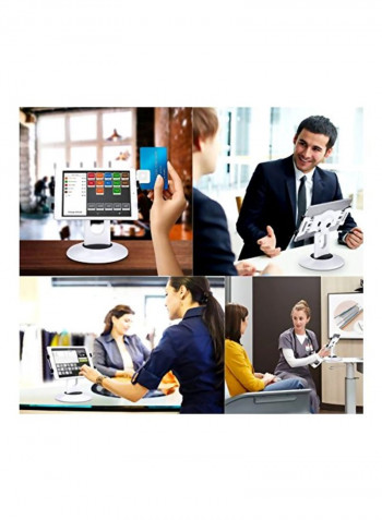 Rotating Tablet Stand White