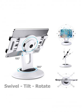 Rotating Tablet Stand White