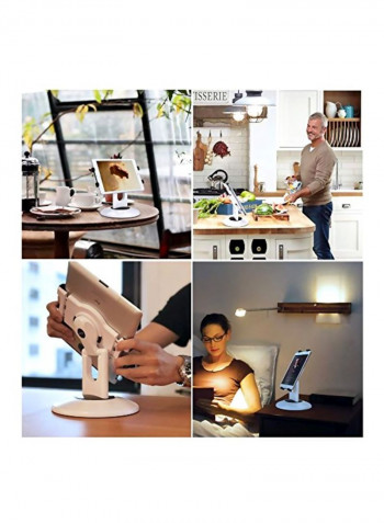 Rotating Tablet Stand White