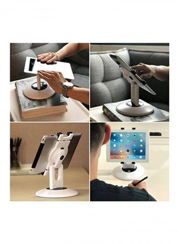 Rotating Tablet Stand White