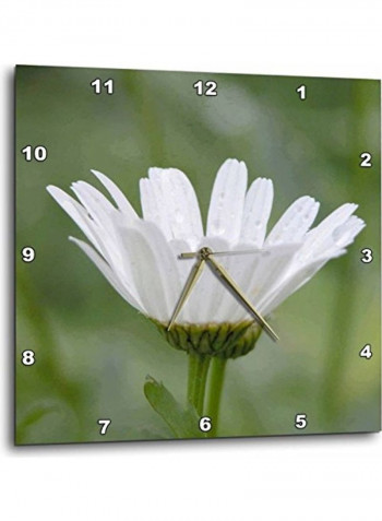 DPP 11805 1 Flower Wall Clock Multicolour 10x10inch