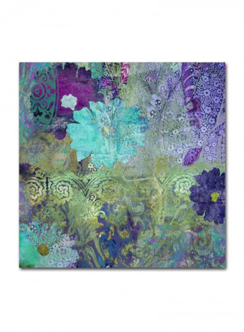 Kismet Canvas Wall Art Multicolour 14 x 14inch