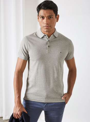 Slim Polo Medium Grey Heather