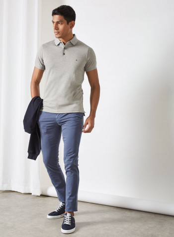 Slim Polo Medium Grey Heather