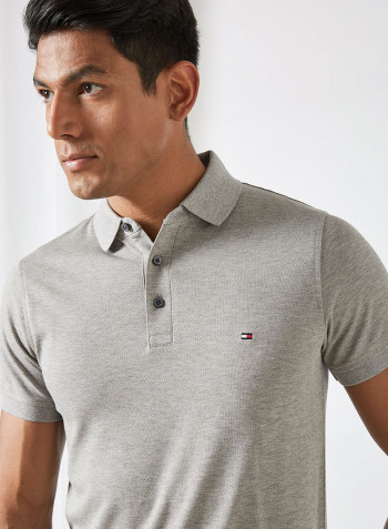Slim Polo Medium Grey Heather