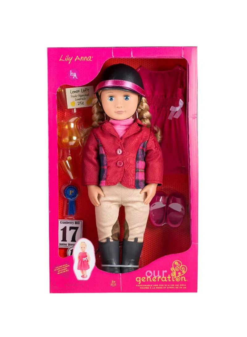 Deluxe Lily Anna Doll With Book 31.8cm