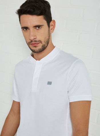 Essential Slim Fit Polo White