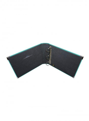 Sewn Leatherette 3-Ring Binder Photo Album Bright Blue 12x12inch