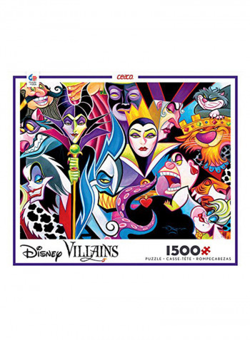 1500-Piece Disney'S Villains Puzzle Set 24 X 1 X 32inch