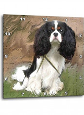 Cavalier Spaniel Printed Wall Clock Multicolour 10x10inch