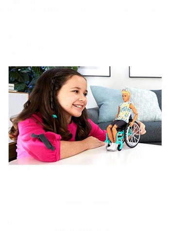 Ken Fashionistas Doll With Wheelchair And Ramp Wearing Tie-Dye Shirt