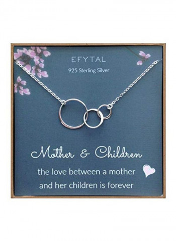 Three Interlocking Infinity Circles Necklace