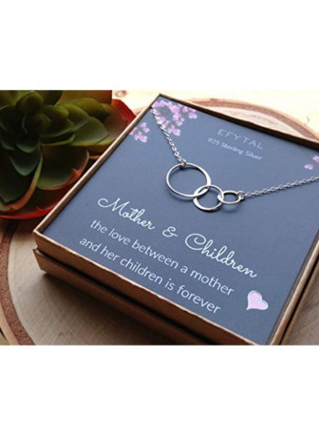 Three Interlocking Infinity Circles Necklace