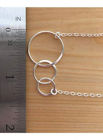 Three Interlocking Infinity Circles Necklace