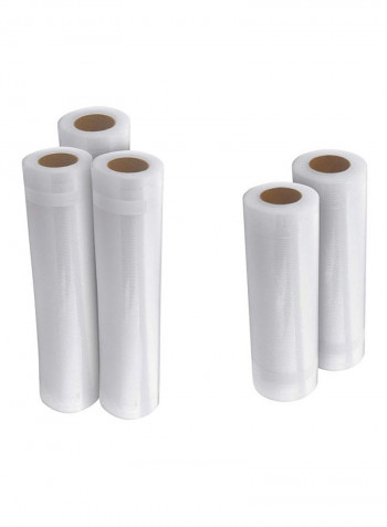 5-Piece Vacuum Seal Rolls White