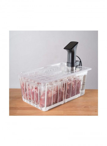 Adjustable Collapsible Container White 7.8x6.4x6.6inch