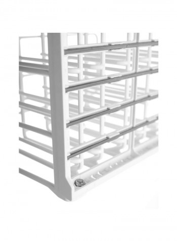 Adjustable Collapsible Container White 7.8x6.4x6.6inch