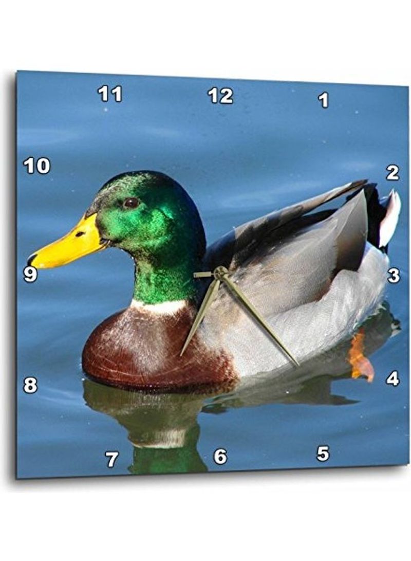 Duck Themed Wall Clock Multicolour