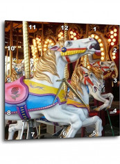 Vintage Carousel Wall Clock Multicolour 10 X 10inch