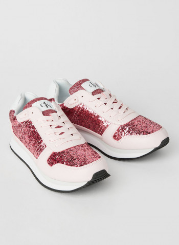 Glitter Sneakers Pearly Pink