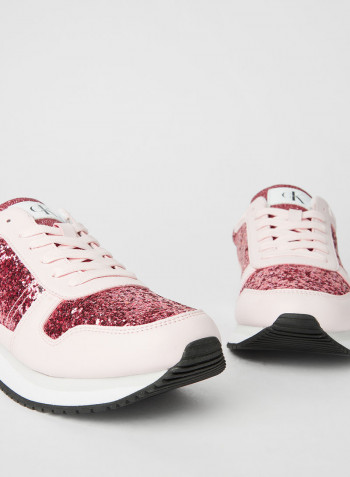 Glitter Sneakers Pearly Pink