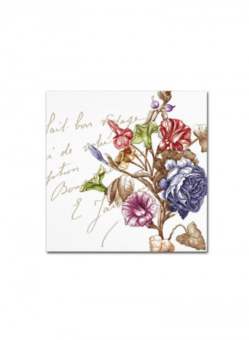 La Belle VIe II Canvas Wall Art Multicolour 14 x 14inch