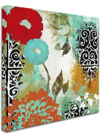 Bali I Canvas Wall Art Multicolour 14 x 14inch