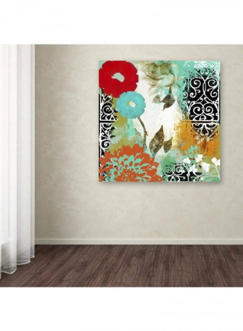 Bali I Canvas Wall Art Multicolour 14 x 14inch
