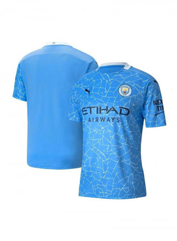Manchester City 20/21 Home Replica Jersey BLUE/PEACOAT