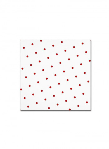 Group 05 B Canvas Wall Art White/Red 14 x 14inch