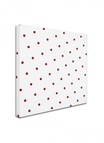 Group 05 B Canvas Wall Art White/Red 14 x 14inch