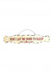 Now I Lay Wood Folk Wisdom Wall Art Multicolour 11 x 11inch