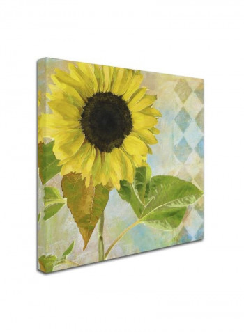 Soleil Ii Wooden Framed Wall Art Multicolour 11 x 11inch