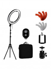 LED Photography Ring Fill Light 370x482millimeter Black/Clear