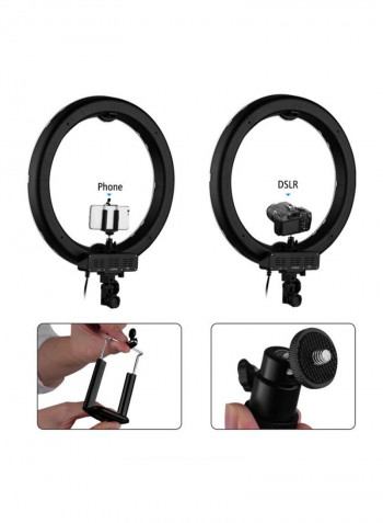 LED Photography Ring Fill Light 370x482millimeter Black/Clear