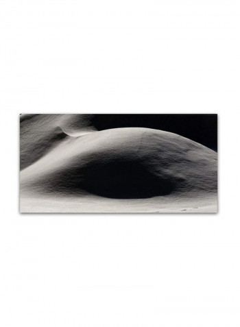 Abstract Snow Mound 4 Canvas Wall Art Multicolour 10 x 19inch