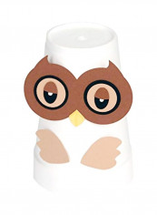 10-Piece Bigz Cup Critter Owl Die Set White/Brown/Black